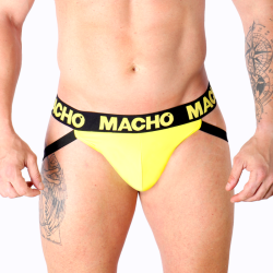 Macho - mx25a jock amarillo lycra - - 13