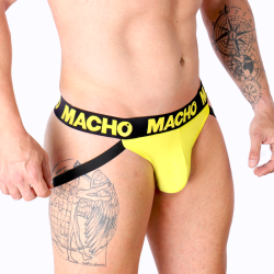 Macho - mx25a jock amarillo lycra - - 14