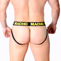 Macho - mx25a jock amarillo lycra - - 16