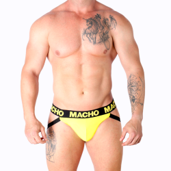 Macho - mx25a jock amarillo lycra - - 17