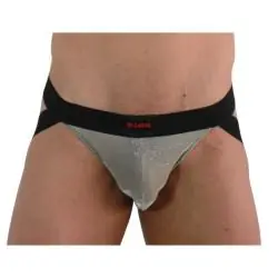 Burn - 001 jock brillante beige / negro s Burn - 001 jock brillante beige / negro s
