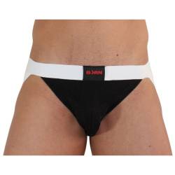 Burn - 004 jock brillante negro / blanco - 4