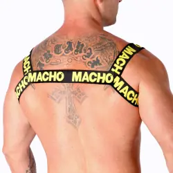 Macho - arnés doble amarillo