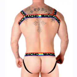 Macho - arnés doble pride limited