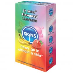 Skins preservativo sabores varios 12 uds