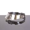 Metalhard collar restringidor de acero con anilla, vista en perspectiva