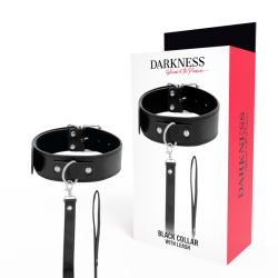 Darkness - collar de postura con cadena leather