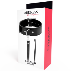 Darkness - collar de postura con cadena leather