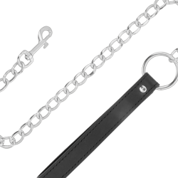 Darkness - collar confortable de postura con cadena leather