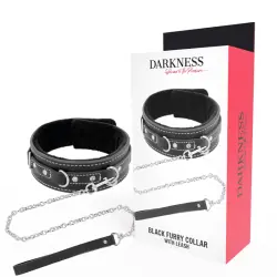Darkness - collar leather con correa alta calidad Darkness - collar leather con correa alta calidad