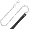 Darkness collar leather con correa alta calidad - 3