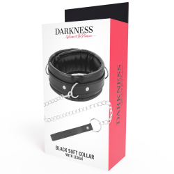 Darkness - collar con cadena soft leather
