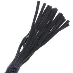 Darkness - látigo bondage negro con mango de piel