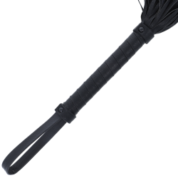 Darkness - látigo bondage negro 42cm leather