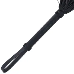 Darkness - látigo bondage negro 42cm leather