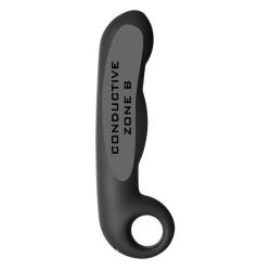 Electrastim - ovid silicone negro dildo