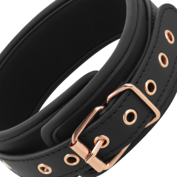 Coquette chic desire - fantasy collar cuero vegano con correa y forro de neopreno