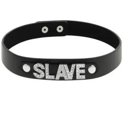 Coquette chic desire - choker cuero vegano slave