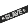 Coquette choker cuero vegano grabado slave - 4