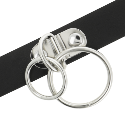 Coquette chic desire - choker cuero vegano doble anilla