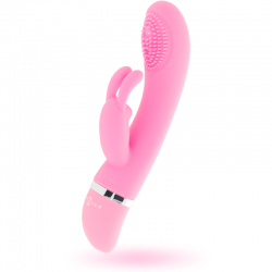 Intense susy vibrador oscilante silicon rabbit rosa