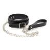 Collar Ohmama Fetish de serpiente con la correa de cadena, en diagonal