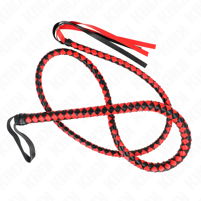 Kink - látigo de serpiente largo rojo 210 cm - - 1