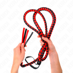 Kink - látigo de serpiente largo rojo 210 cm - - 4