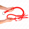 Kink - látigo de serpiente con anillo de mano rojo 65 cm - 3