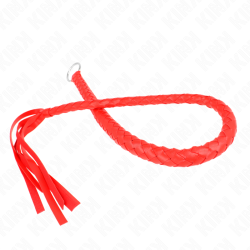 Kink - látigo de serpiente con anillo de mano rojo 65 cm - - 5
