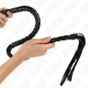 Kink - látigo de serpiente con anillo de mano negro 65 cm - 2