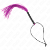 Kink - mini látigo de silicona con agarre 6 bolas morado 26 cm - 1