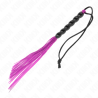 Kink - mini látigo de silicona con agarre 6 bolas morado 26 cm - 2