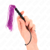 Kink - mini látigo de silicona con agarre 6 bolas morado 26 cm - 4