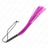 Kink - mini látigo de silicona con agarre 6 bolas morado 26 cm - 5