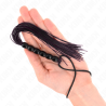 Kink - mini látigo de silicona con agarre 6 bolas negro 26 cm - 3