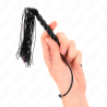 Kink - mini látigo de silicona con agarre 6 bolas negro 26 cm - 4