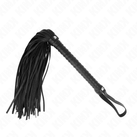 Kink - látigo con mango texturizado negro 48.5 cm - 1