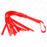 Látigo Kink simple rojo con mango y lazada