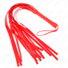 Látigo Kink simple rojo, tiras extendidas