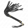 Kink - látigo mini piel de ante negro 30 cm - 1