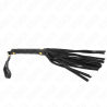 Kink - látigo mini piel de ante negro 30 cm - 4