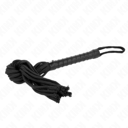 Kink - látigo de cuerda negro 56 cm