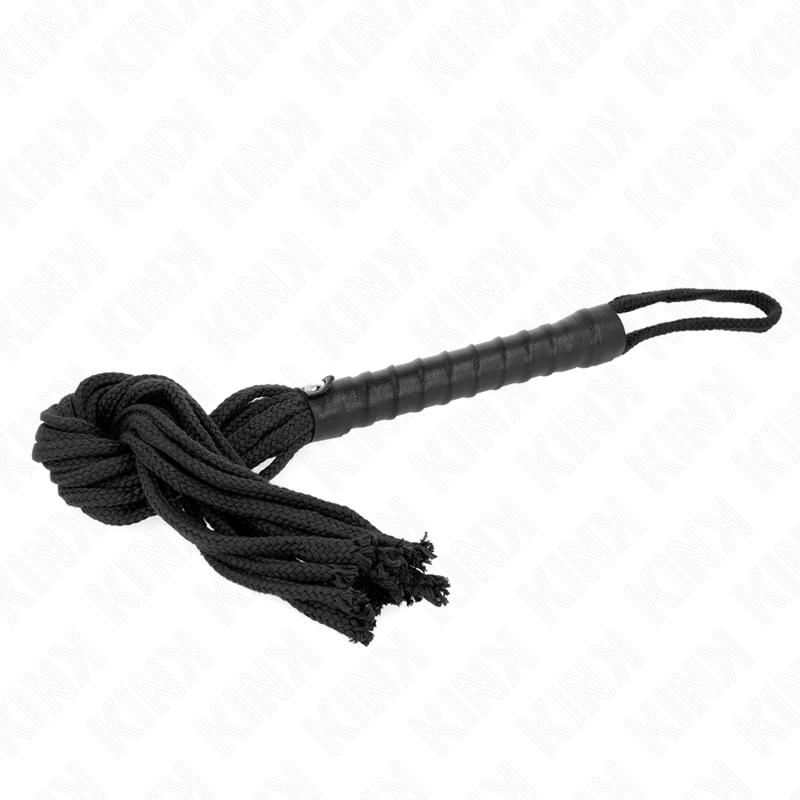 Kink - látigo de cuerda negro 56 cm