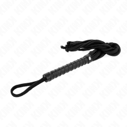 Kink - látigo de cuerda negro 56 cm