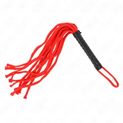 Kink - látigo de cuerda rojo 56 cm