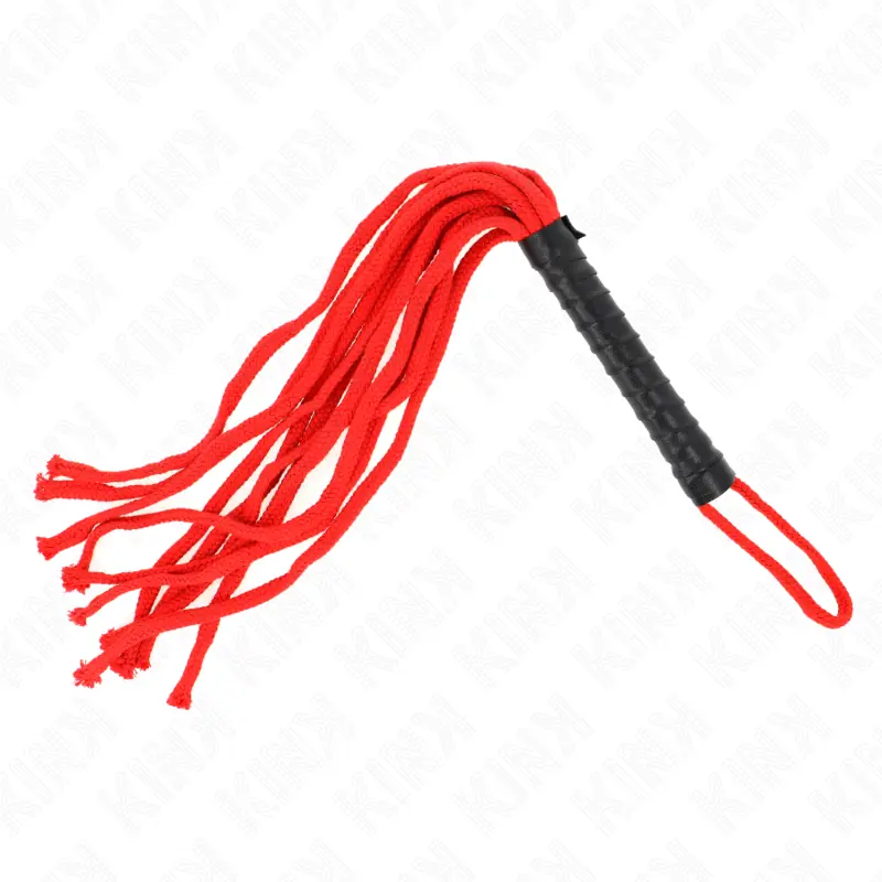 Kink - látigo de cuerda rojo 56 cm Kink - látigo de cuerda rojo 56 cm