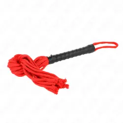 Kink - látigo de cuerda rojo 56 cm Kink - látigo de cuerda rojo 56 cm