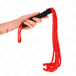 Kink - látigo de cuerda rojo 56 cm