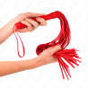 Kink - látigo pvc blando rojo 70 cm - 4